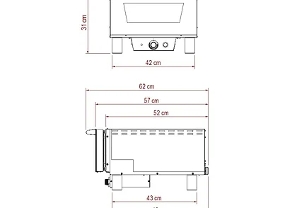 Effeuno Pizzaoven N3 - G